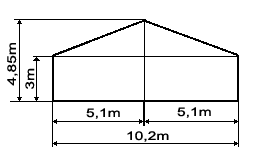 10m rendezvénysátor 10m